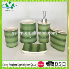 New Design China Bambu Forma Banheiro Set